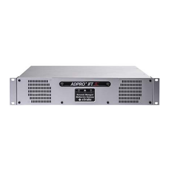 ADPRO iFT Series Hardware Installation Manual