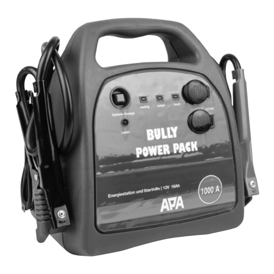 APA BULLY Operating Instructions Manual