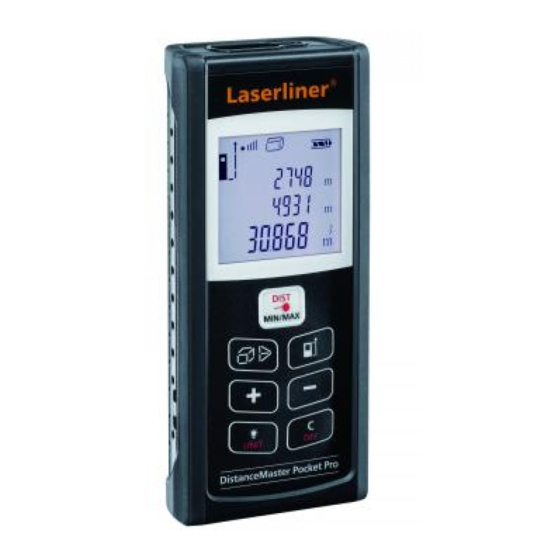 LaserLiner DistanceMaster Pocket Pro Manual