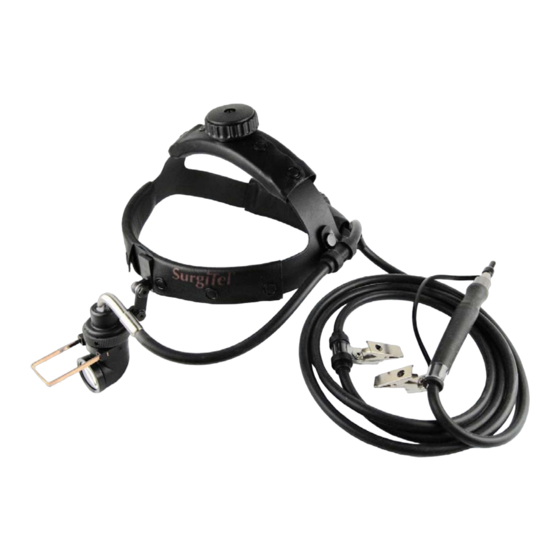 SurgiTel Fixed Headband Light w/ Iris Operation And Service Manual