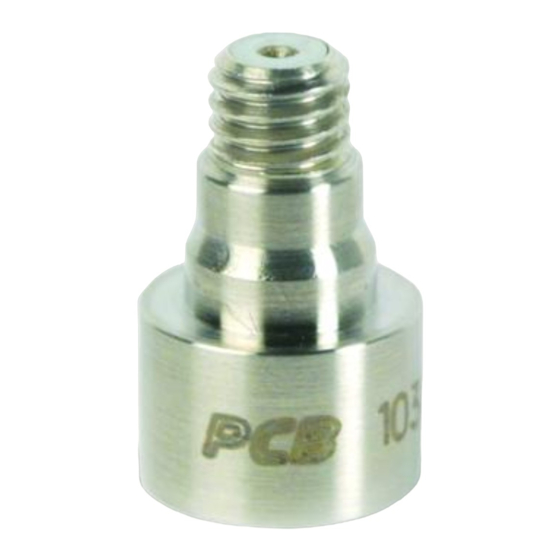 PCB Piezotronics 103B02 Installation And Operating Manual
