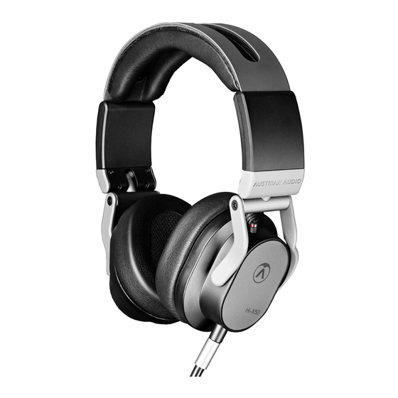 Austrian Audio Hi-X50 Quick Start Manual