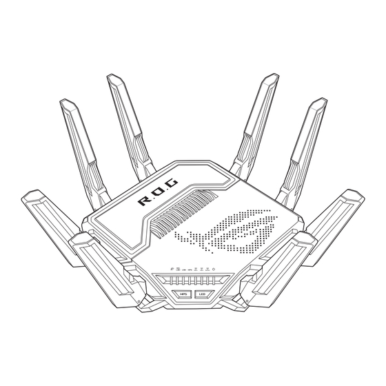 Asus ROG Rapture GT-BE19000 Quick Start Manual
