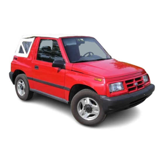 Geo Tracker 1995 Owner's Manual