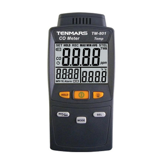 Tenmars TM-801 Manuals