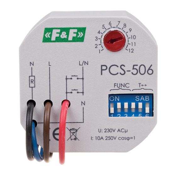 F&F PCS-506 Quick Start Manual