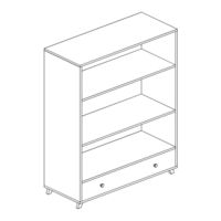 Mocka Aspen Bookcase Assembly Instructions Manual