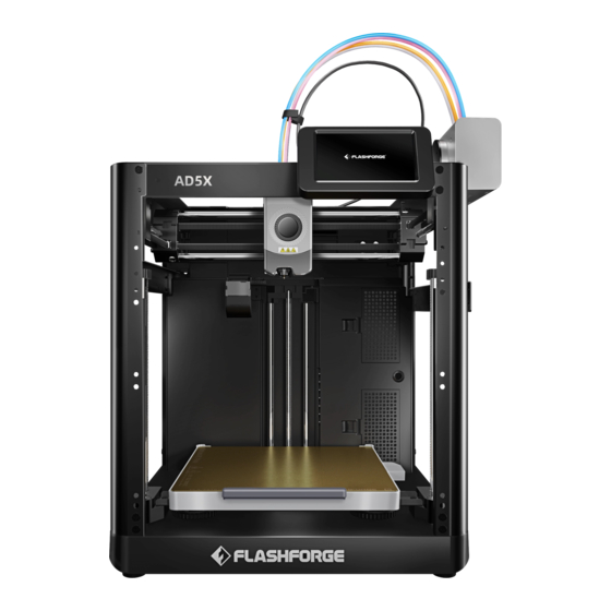 Flashforge AD5X User Manual