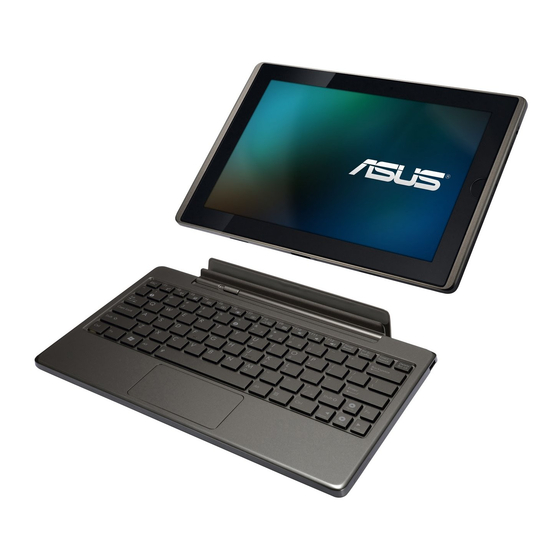 Asus Eee Pad Transformer TF101 Tablet Manuals