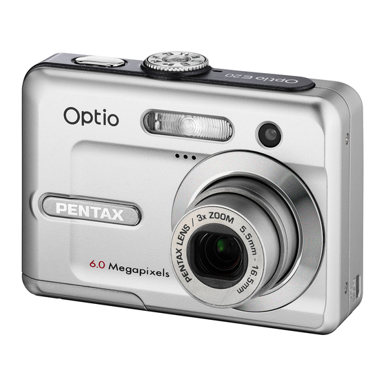 Pentax Optio E20 Manual
