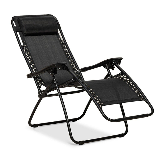 Royalcraft Zero Gravity Relaxer Assembly Instructions
