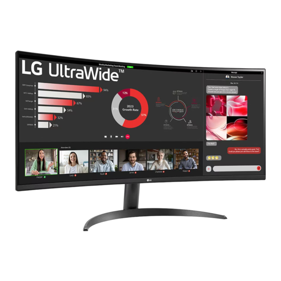 LG 34WR50QC Quick Setup Manual