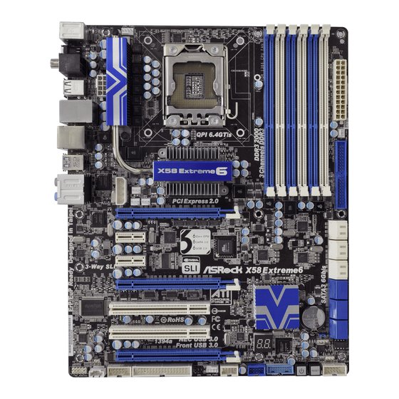 ASROCK X58 EXTREME6 - V1.0 User Manual