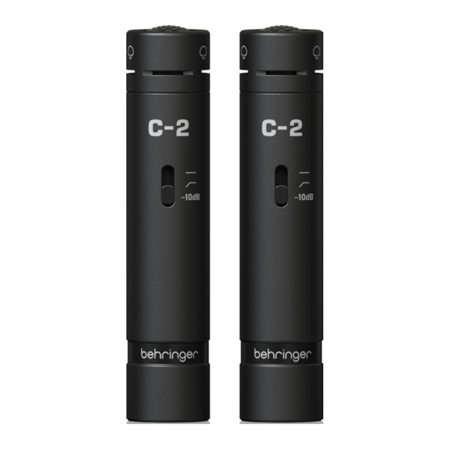 Behringer C-2, C-2 DARK EDITION Manual