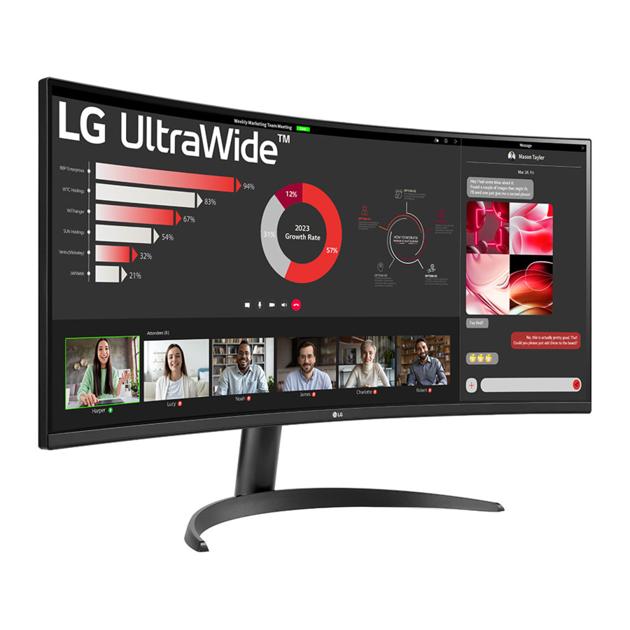 LG 34WR50QC, 34WR53QB, 34WR50QK, 34WR51QC, 34WR50QK-B Manual