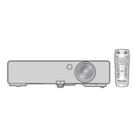 Panasonic PT-LB2VU Operating Instructions Manual