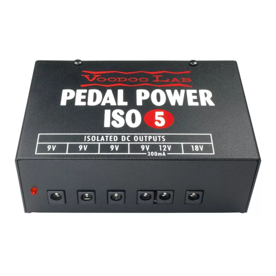 Voodoo Lab PEDAL POWER ISO-5 User Manual