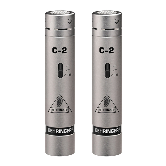 Behringer C-2 User Manual