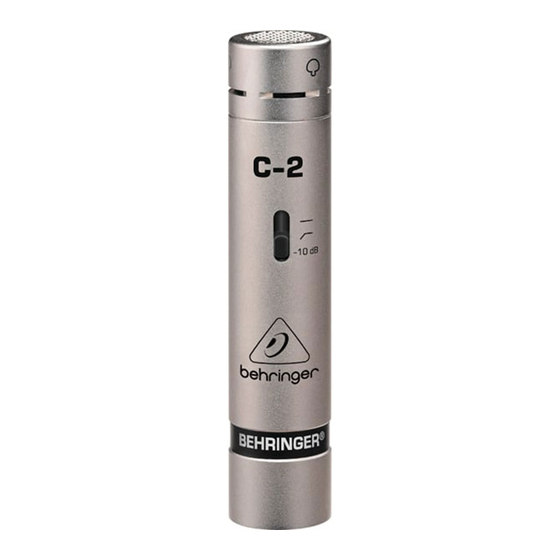 Behringer C-2 User Manual