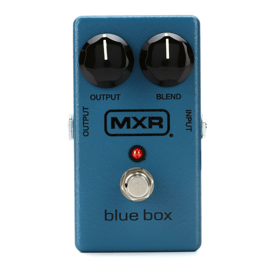 mxr M103 Blue Box Manual