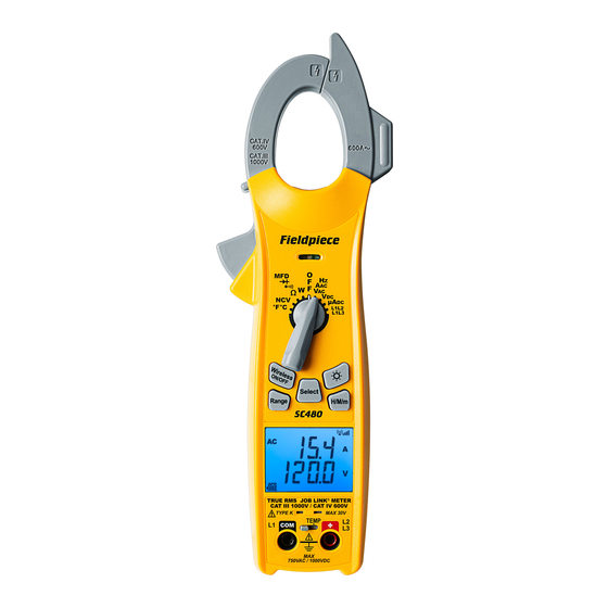 Fieldpiece Job Link SC480 Operator's Manual