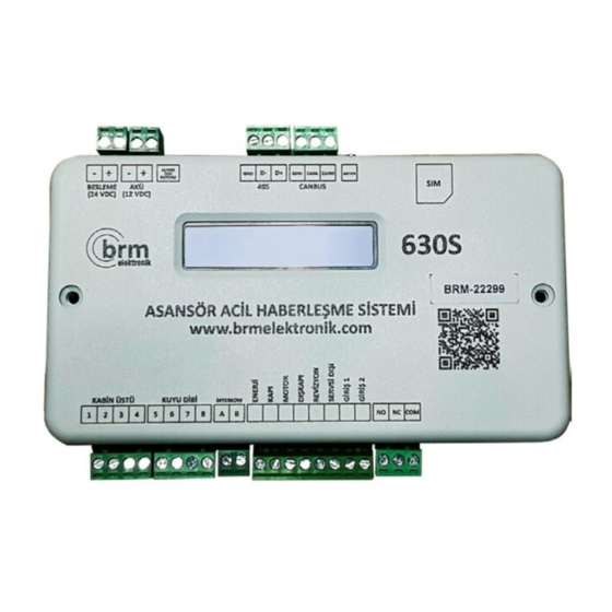 brm elektronik 630S Installation And User Manual