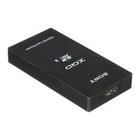 Sony XQD MRW-E90 Quick Start Manual