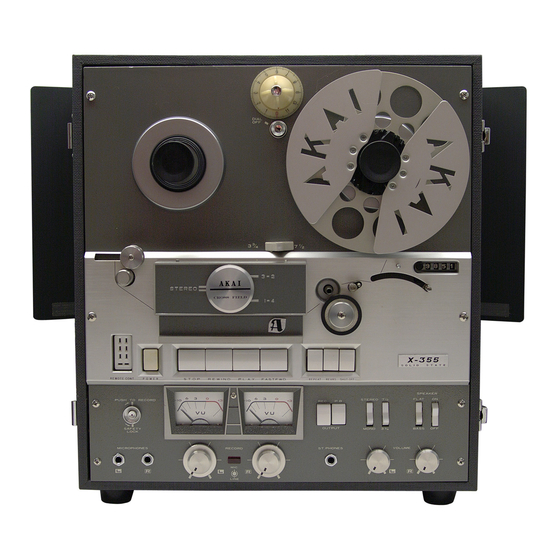 Akai X-355 Operator's Manual