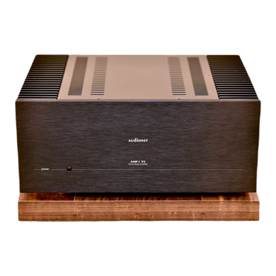 Audionet Amp I V2 User Manual