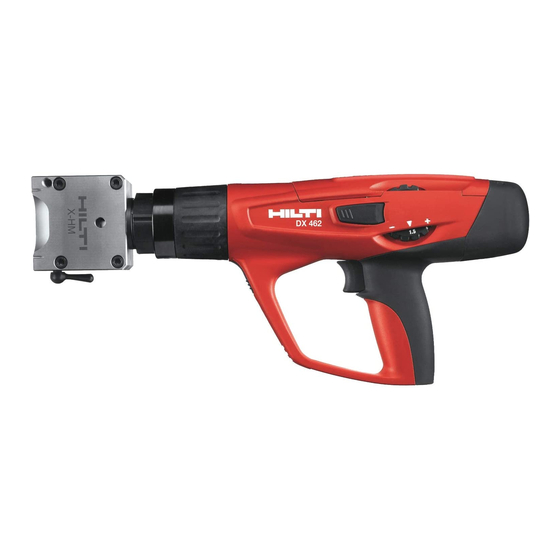 Hilti DX462 Operating Instructions Manual