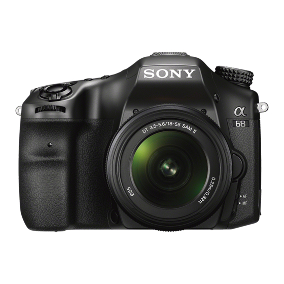 Sony Alpha A68 Manuals