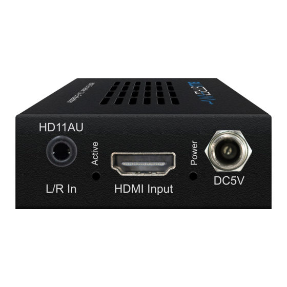 BluStream  HD11AU User Manual