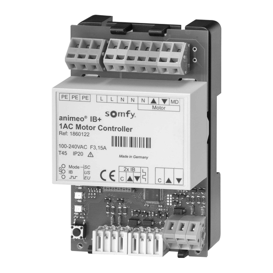 SOMFY Animeo IB+ 1860121 Installation Manual