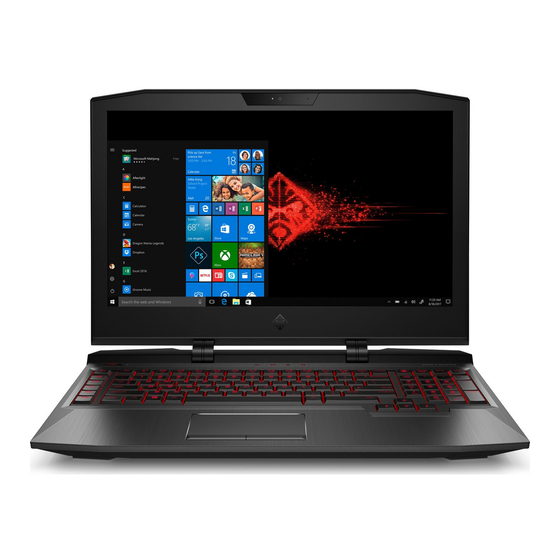 HP OMEN X 17 Maintenance And Service Manual