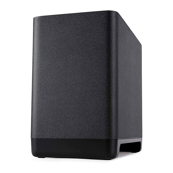 Polk Mono REACT SUB Quick Start Manual
