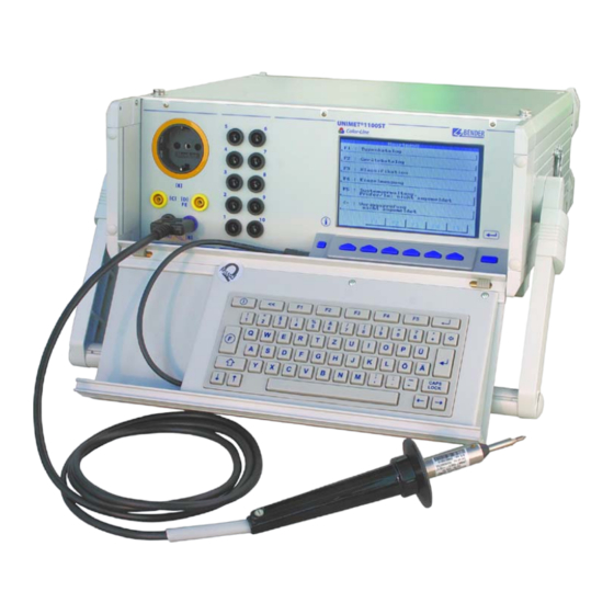 Bender UNIMET 1000ST Operating Manual