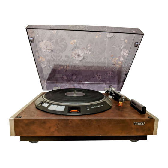 Denon DP-6000 Direct Drive Turntable Manuals