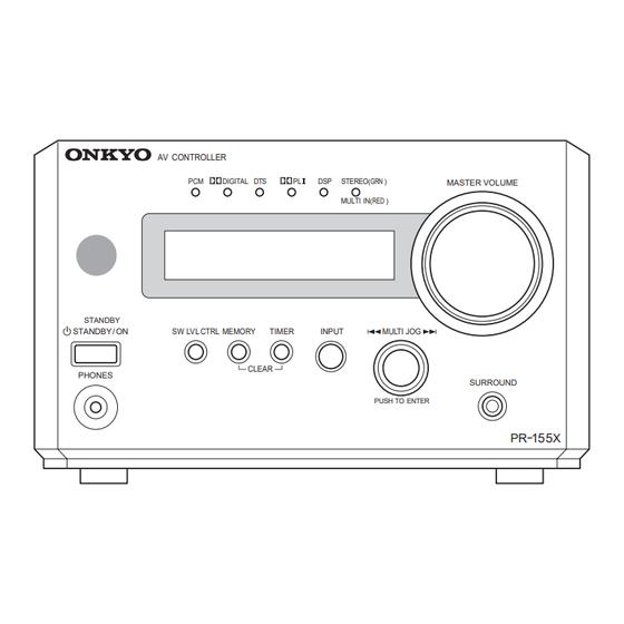 Onkyo PR-155X Manuals | ManualsLib