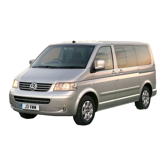 Volkswagen Transporter Instruction Manual