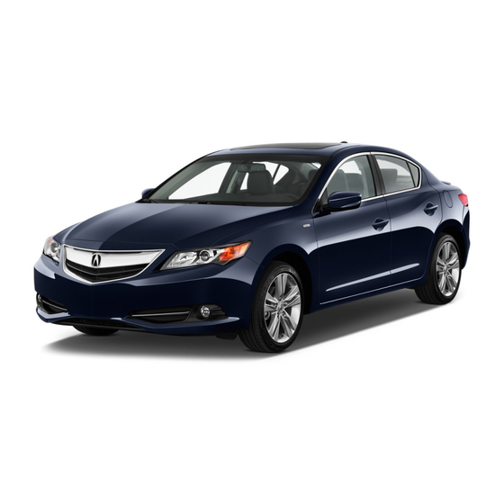 Acura ILX 2013 Owner's Manual