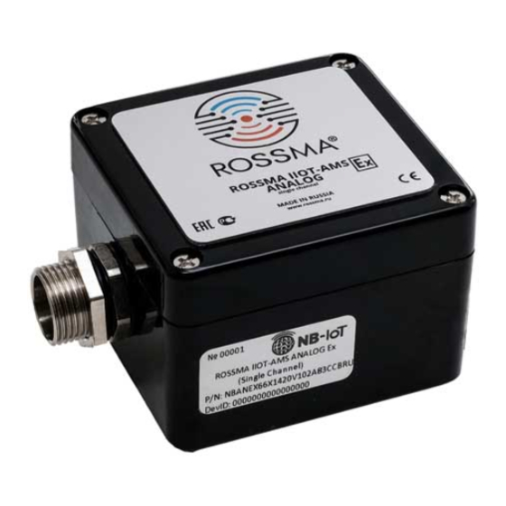 ROSSMA IIOT-AMS Smoke Detector Manuals