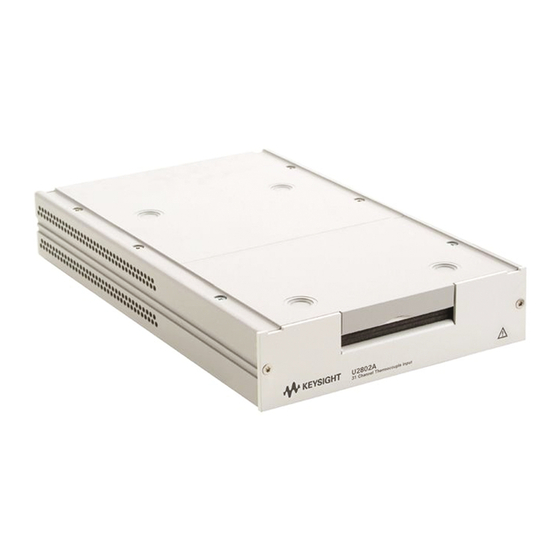 Keysight Technologies U2802A Quick Start Manual