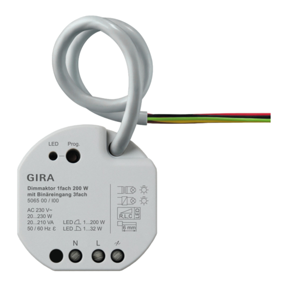 Gira One 5065 00 Operating Instructions Manual