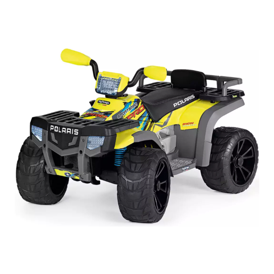 Peg-Perego Polaris Sportsman PRO Citrus Use And Care Manual