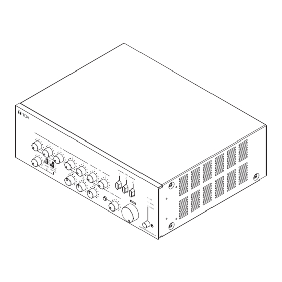 Toa MX-5348-AS 1 Mixer Power Amplifier Manuals
