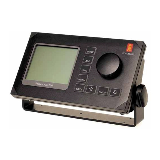 Kongsberg Seatex AIS 100 Quick Start Manual