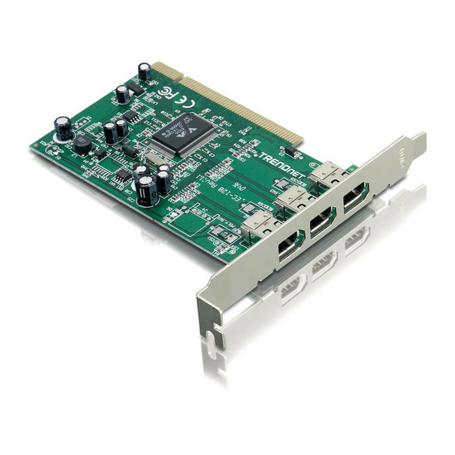 TRENDnet TFW-H3PI - DATA SHEETS Quick Installation Manual