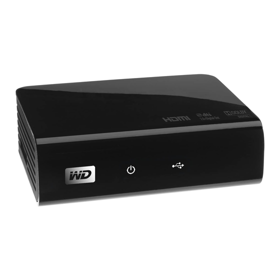 Western Digital WDBABF0000NBK-NESN - TV HD Media Player User Manual