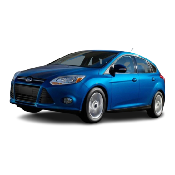Ford FOCUS 2014 Quick Reference Manual