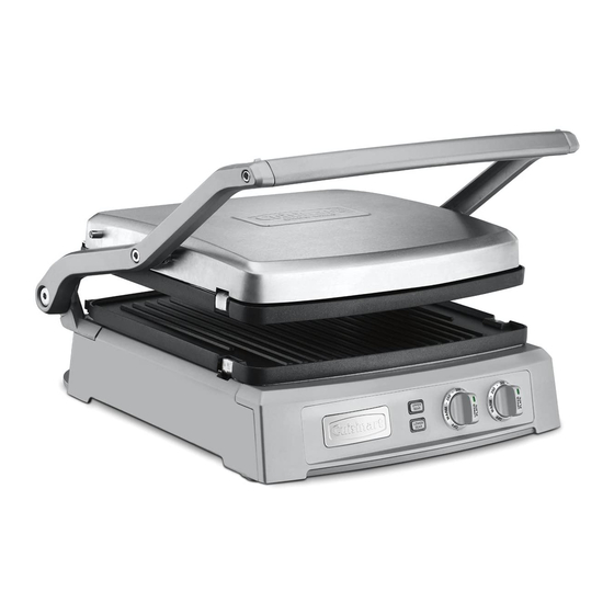Cuisinart Griddler Deluxe Quick Reference Manual